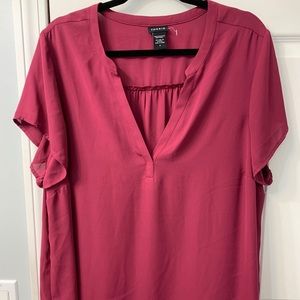 TORRID Size 2 maroon lightweight blouse NWOT
